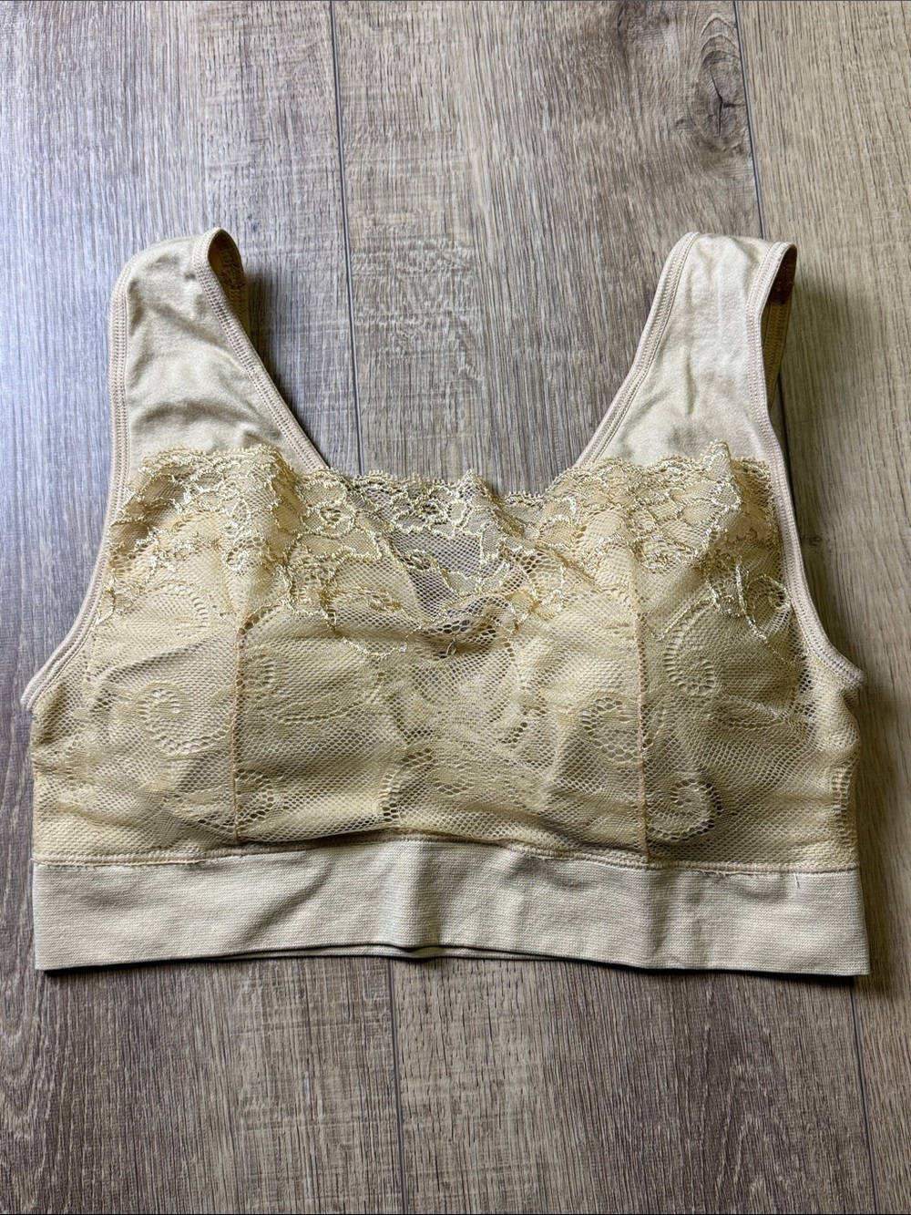 Wireless Lace V-Neck Bralette Bundle - Black & Beige - Picture 7 of 11